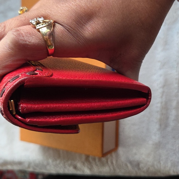 Louis Vuitton Empreinte Red Leather Wallet - Picture 5 of 9